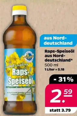NETTO Rapsöl Raps-Speiseöl Angebot