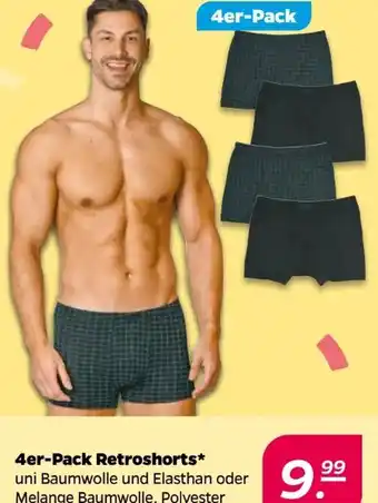 NETTO Herren Retroshorts 4er Pack Angebot