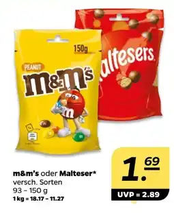 NETTO m&m's Peanut Chocolate Angebot