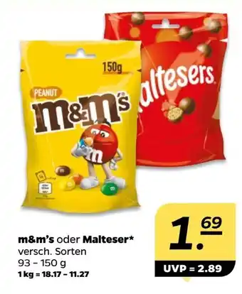 NETTO m&m's Peanut Chocolate Angebot