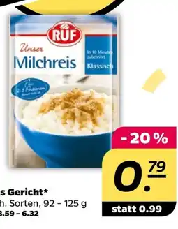 NETTO Ruf Süßes Gericht Milchreis Angebot