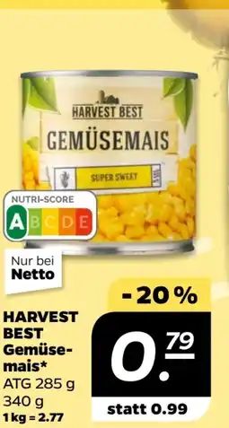 NETTO Harvest Best Gemüsemais Super Sweet Angebot