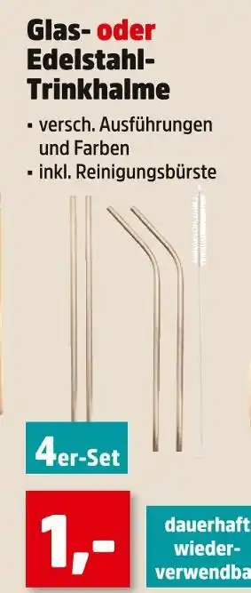 Thomas Philipps Glas-trinkhalme Angebot