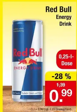 Zimmermann Red bull energy drink Angebot