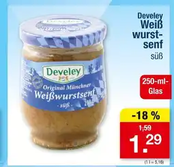 Zimmermann Develey weißwurstsenf süß Angebot