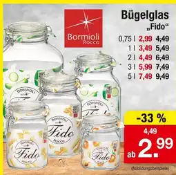Zimmermann Bormioli rocco bügelglas 'fido' 0,75 l Angebot
