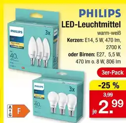 Zimmermann Philips led-leuchtmittel kerzen Angebot