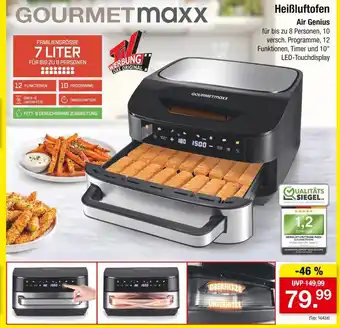 Zimmermann Gourmetmaxx heißluftofen air genius Angebot