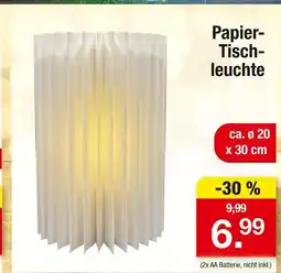 Zimmermann Papier-tischleuchte Angebot
