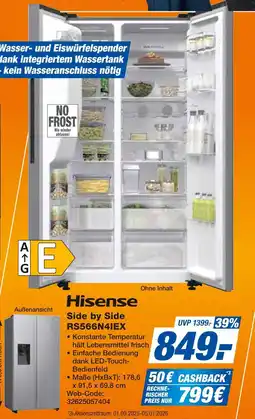 Expert Hisense side by side rs566n4iex Angebot