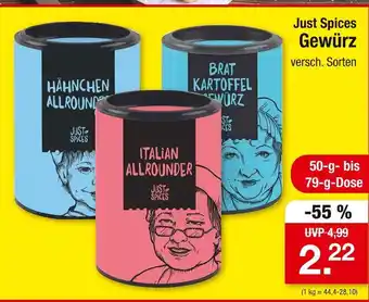 Zimmermann Just spices hähnchen allrounder Angebot
