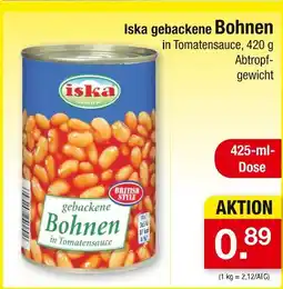 Zimmermann Iska gebackene bohnen in tomatensauce Angebot