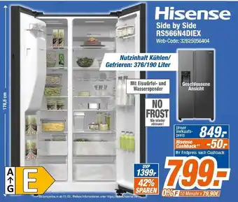Expert Hisense side by side rs566n4diex Angebot