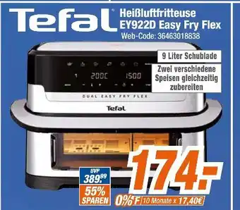 Expert Tefal heißluftfritteuse ey922d easy fry flex Angebot