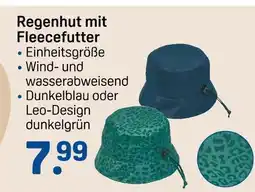 Rossmann Regenhut mit fleecefutter Angebot