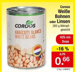 Zimmermann Coroos weiße bohnen Angebot