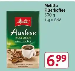 Rossmann Melitta filterkaffee auslese klassisch Angebot