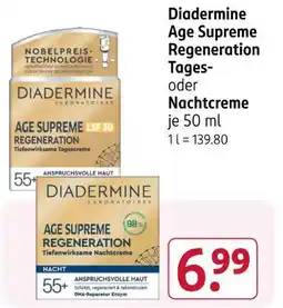 Rossmann Diadermine age supreme regeneration tagescreme Angebot