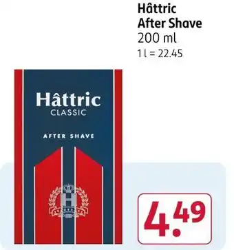 Rossmann Hâttric after shave Angebot