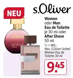 Rossmann S.oliver united woman eau de toilette Angebot