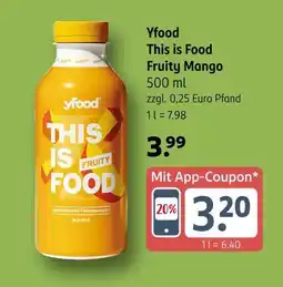 Rossmann Yfood this is food fruity mango Angebot