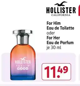 Rossmann Hollister for him eau de toilette Angebot