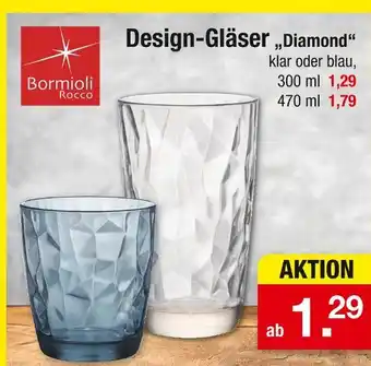 Zimmermann Bormioli rocco design-gläser 'diamond' 300 ml Angebot
