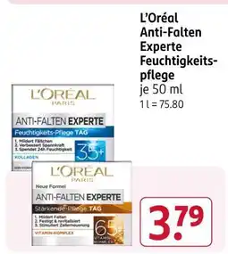Rossmann L'oréal anti-falten experte feuchtigkeitspflege Angebot