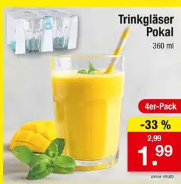 Zimmermann Trinkgläser pokal Angebot