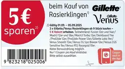 Rossmann Gillette rasierklingen Angebot