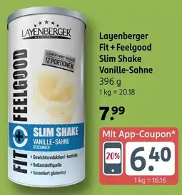 Rossmann Layenberger fit + feelgood slim shake vanille-sahne Angebot