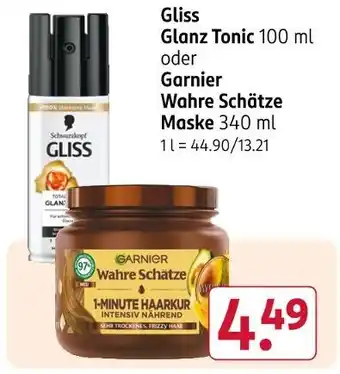 Rossmann Gliss glanz tonic Angebot