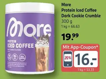 Rossmann More protein iced coffee dark cookie crumble Angebot