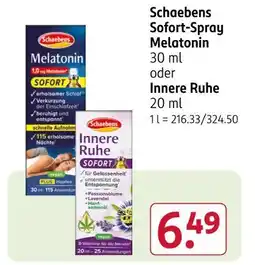 Rossmann Schaebens sofort-spray melatonin Angebot
