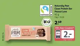 Rossmann Naturally pam clean protein bar peanut love Angebot