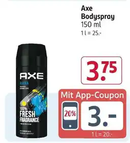 Rossmann Axe bodyspray Angebot