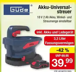 Zimmermann Güde akku-universalstreuer Angebot