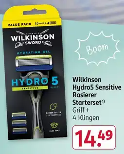 Rossmann Wilkinson sword hydro5 sensitive rasiererset Angebot