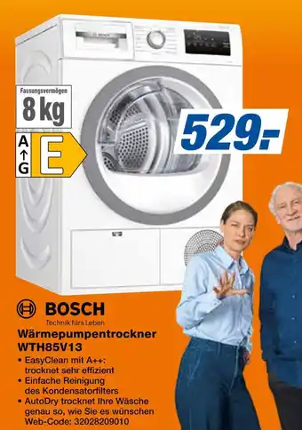 Expert Bosch wärmepumpentrockner wth85v13 Angebot