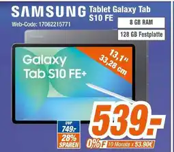 Expert Samsung tablet galaxy tab s10 fe Angebot