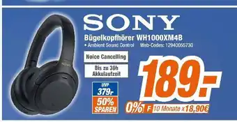 Expert Sony bügelkopfhörer wh1000xm4b Angebot