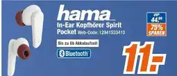 Expert Hama in-ear kopfhörer spirit pocket Angebot