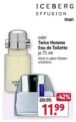 Rossmann Iceberg effusion man eau de toilette Angebot