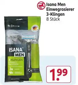 Rossmann Isana men einwegrasierer 3-klingen Angebot