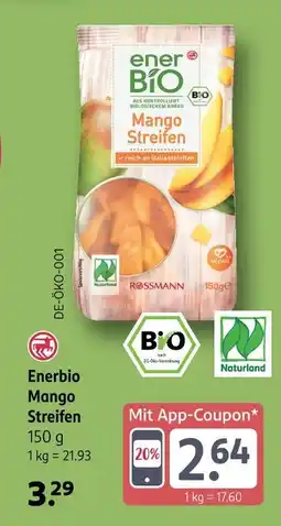 Rossmann Rossmann enerbio mango streifen Angebot