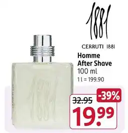 Rossmann Cerruti 1881 homme after shave Angebot