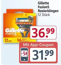 Rossmann Gillette fusion5 rasierklingen Angebot