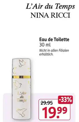 Rossmann Nina ricci l’air du temps eau de toilette Angebot