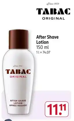 Rossmann Tabac after shave lotion Angebot