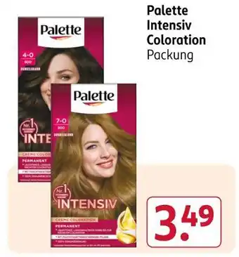 Rossmann Palette intensiv coloration 4-0 dunkelbraun Angebot